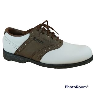 𝅺FOOTJOY faux leather golf shoes size 4 M